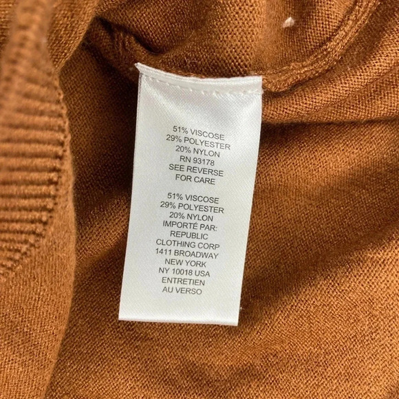 Truth by Republic  Knit Top / Sweater | Copper Brown | Size Large - Picture 6 of 6